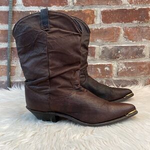 Dingo Slouchy Leather Boots, Size 10M